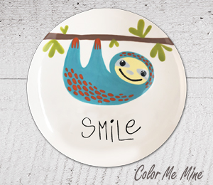 Provo Sloth Smile Plate