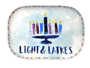 Provo Hanukkah Light & Latkes Platter