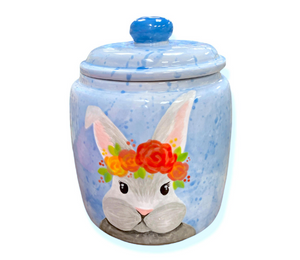 Provo Watercolor Bunny Jar