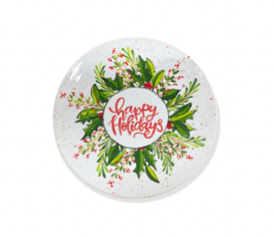 Provo Holiday Wreath Plate