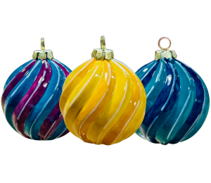 Provo Jewel Toned Spiral Ornament