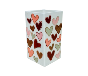 Provo Quilted Heart Vase